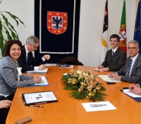 Foto do do encontro com a Comissária Europeia para os Assuntos Marítimos e das Pescas, Maria Damanaki