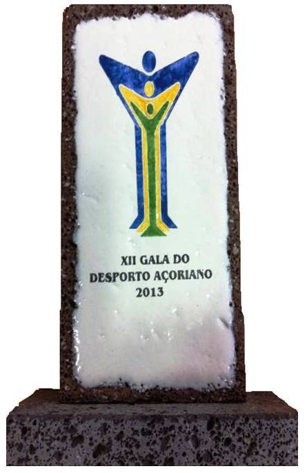 Imagem do troféu da XII Gala do Desporto Açoriano